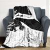 Custom 1Pc Name Heart Fleece Flannel Blanket Soft Warm Cozy Office Throw For Bedroom Couch Travel Birthday Xmas Gift