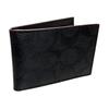 Coach Classic Presbyopia Three-in-one Cow Leather Card Holder Keychain Wallet Men's Black Black