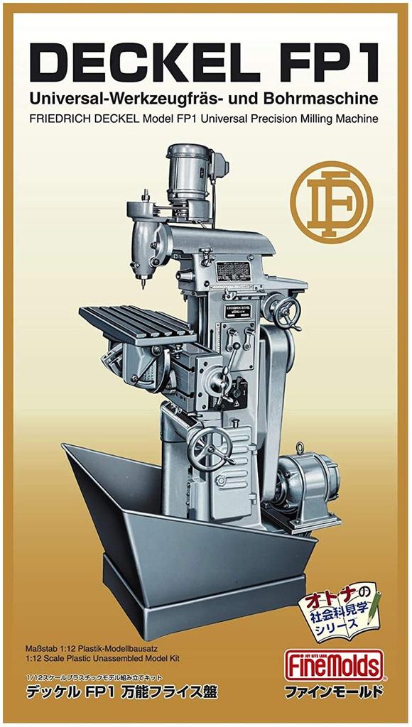 Fine Moulds 1/12 Adult Social Studies Series Deckel FP1 Universal Milling Machine Plastic Model 15502