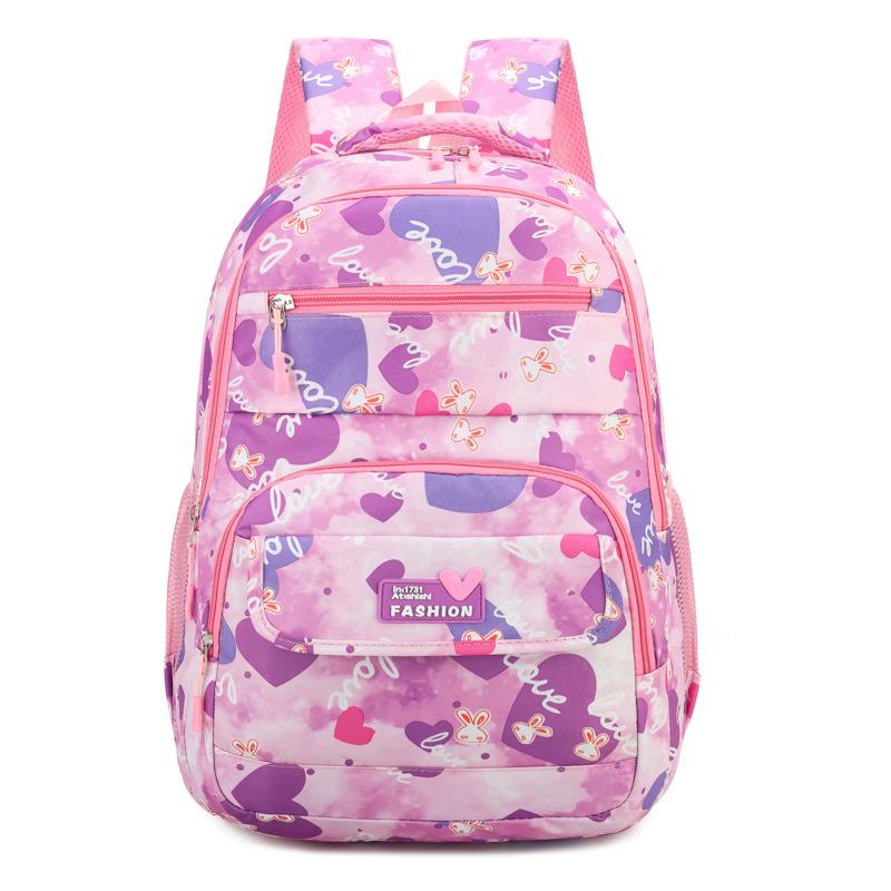 Children's Primary School Schoolbag - High-grade High-value Dirt-resistant Nylon Printed Backpack Campus Backpack Large Capacity