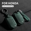 2/3 Buttons Suede Car Key Case Cover For Honda Fit Xrv Vezel City Jazz Civic Hrv Car Key Protector Shell Decorative Accessories