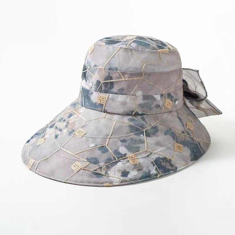 

Spring and summer hats women UV protection fashion mother sun protection sun hat big edge sun hat fashion breathable basin hat One size fits all, adjustable