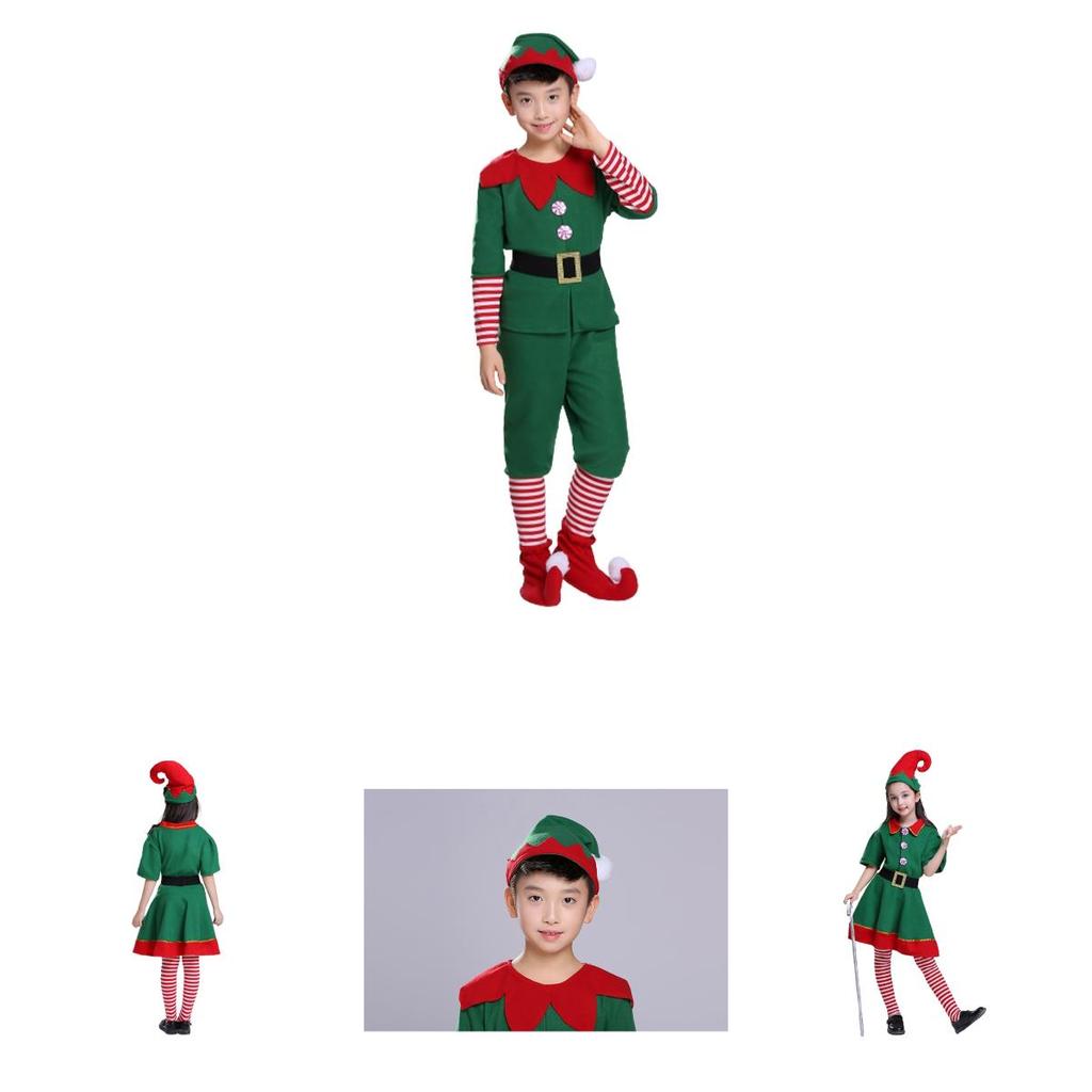 Stylish Christmas Elf Cosplay Costume For Festive Parties Xmas Role-play