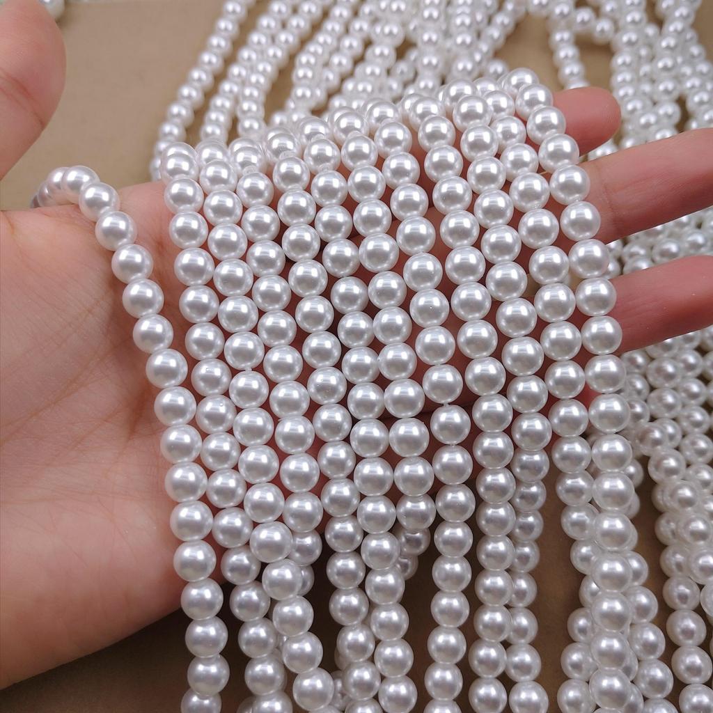Pearl White Nanyang Faux Pearl DIY Necklace Accessory Kit