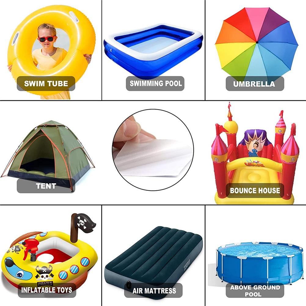 10PCS Swimming Float Repair Kit TPU Patches Tent Repair Sticker Durable Nontoxic Transparent Tent