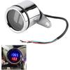 Mini Motorcycle Tachometer,Motorcycle Mini Tachometer Red Backlight,Motorcycle Tach Led Rpm Gauge Tachometer,2 in 1 Motorcycle Led Digital Voltmeter