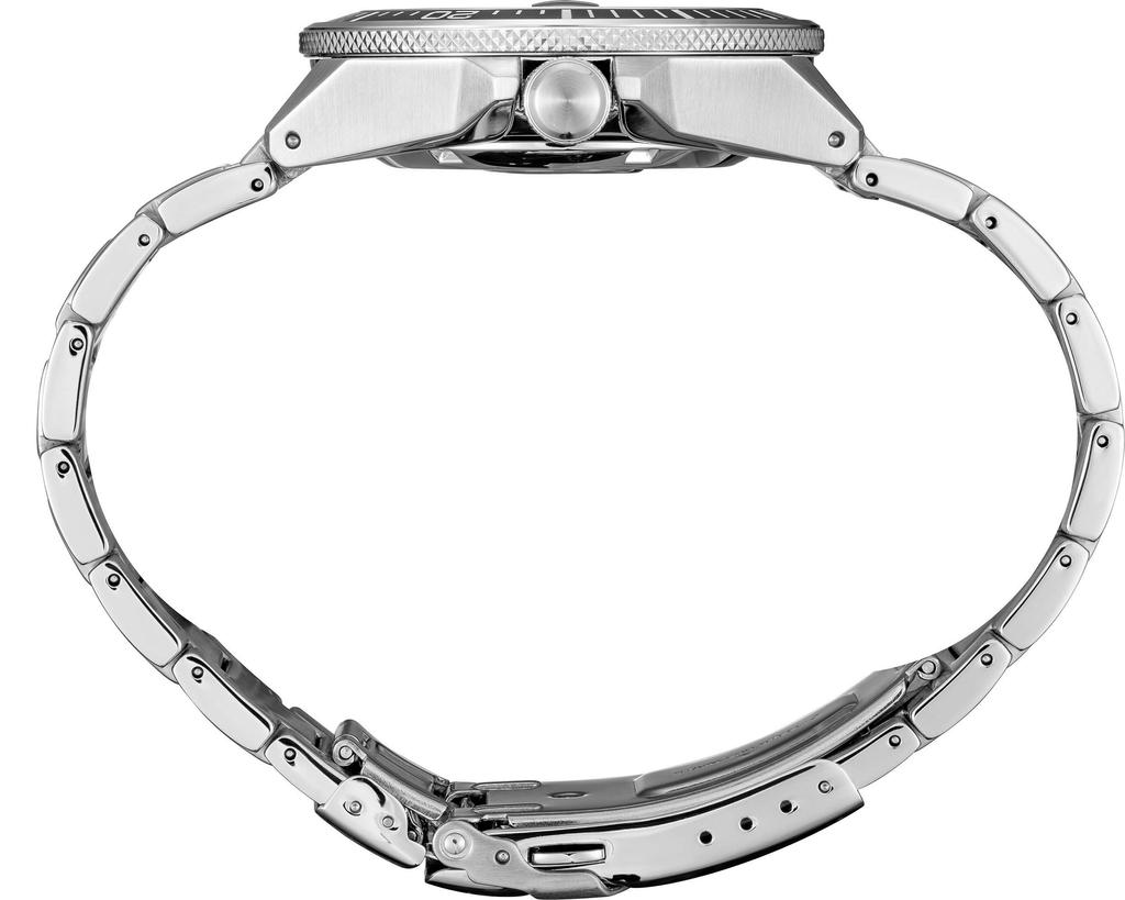 SEIKO Watch Prospex Silver Tone 44mm Stainless Steel Driver Men's SRPE35, Black,