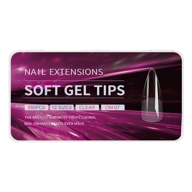 Gel Nail Tips Pre filed Almond/Stilettos/Square/Coffin Nail Tips Full Cover Nail Tips Press On Nail Artificial Fake Nail