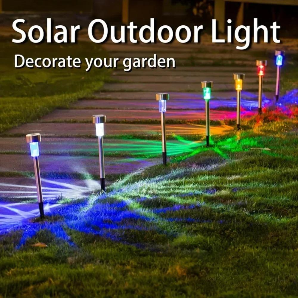 Solar Powered Waterproof Outdoor Lights, Garden Lamp, Landscape Path, Yard, Backyard, Lawn, Patio, Decorative