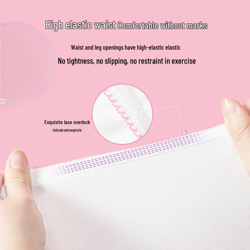 Ankexin Women's Disposable Cotton Underwear 5-Pack