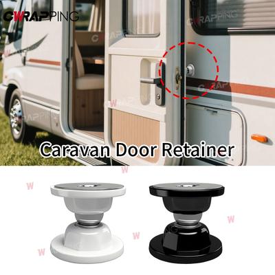 Batente de Porta para RV Magnético Malas Porta Preto Branco Batente de Porta Magnético Universal para Motorhome Camping Van Acessórios de Carro