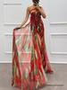 2026 European Chiffon Printed Split Long Casual Party Dress for Women