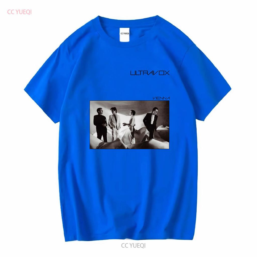 Bavlněné tričko Ultravox Vienna Music Chris Cross Warren Cann Billy Currie vintage Prané grafické Ležérní streetwear Strečové