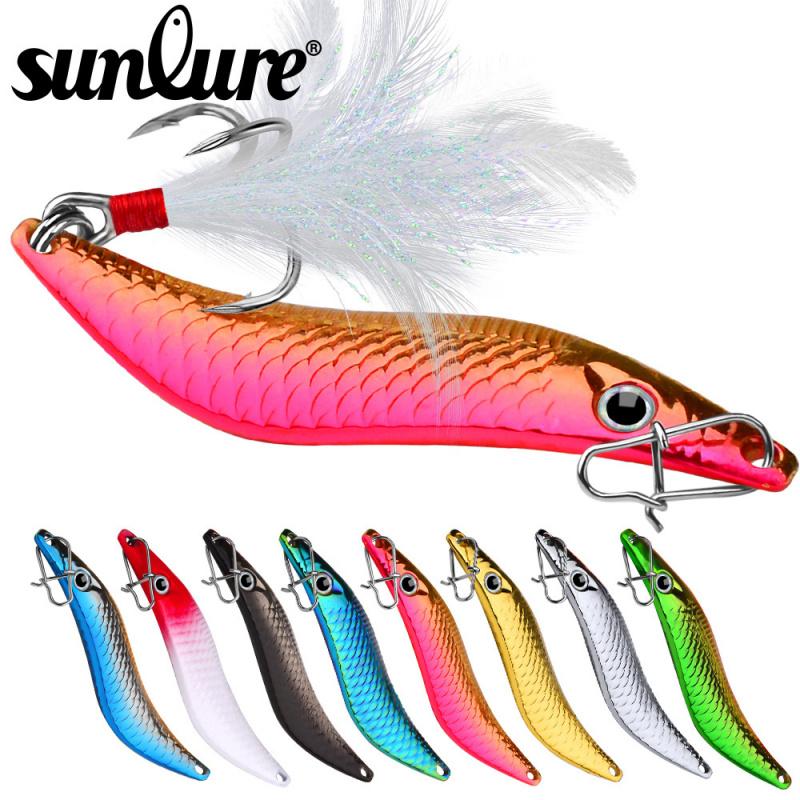 Fake baitSLarge Cast Sequins Leech Iron Plate Lure Bait Blood Groove Feather Hook Topmouth Culter Metal Sequin Fake Bait