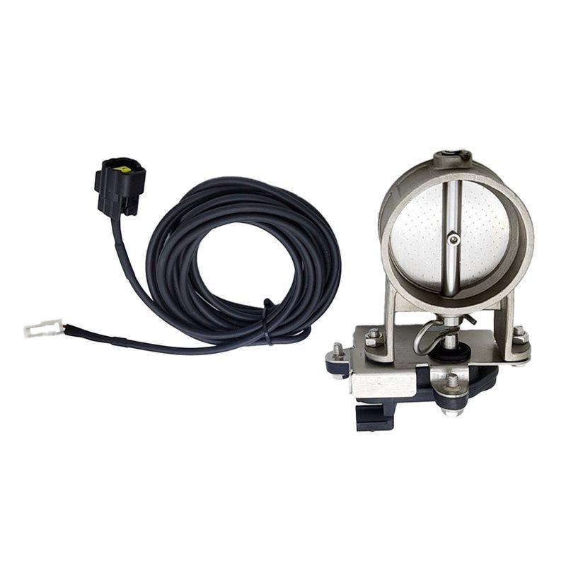 Ac29-Automobile 2.5" Exhaust Pipe Valve 2 Pin Electric Controller Kit Adjustable Dual Return Air Downspouts