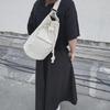 Koreańskie Torebki Wersja Wszechstronna Moda Prosty Jednokolorowy Płótno Sznurek Łańcuszek Wiaderko Podróżne Damskie Na Ramię Crossbody