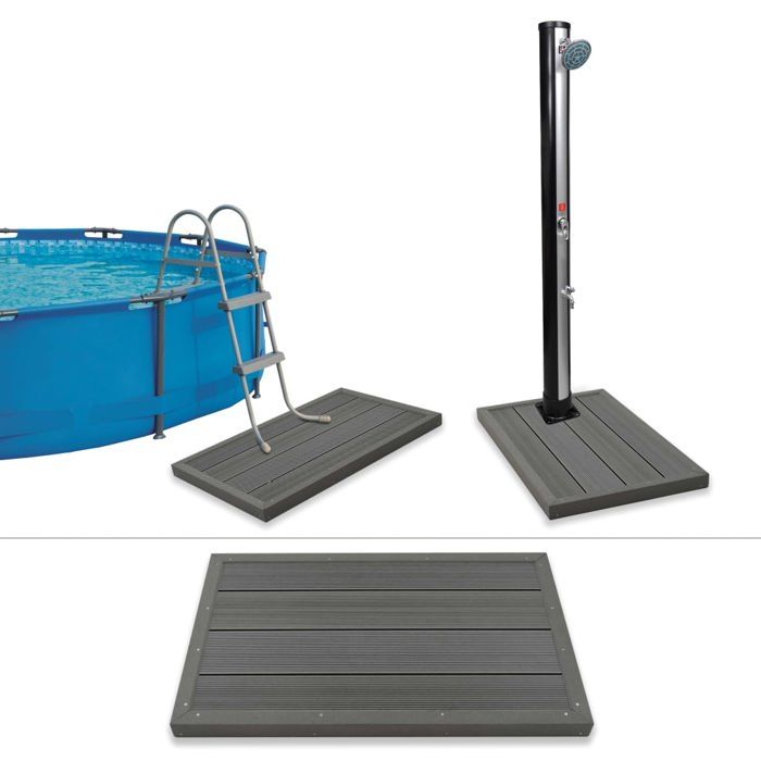 VidaXL Floor Element for Solar Shower/pool Ladder WPC 45016