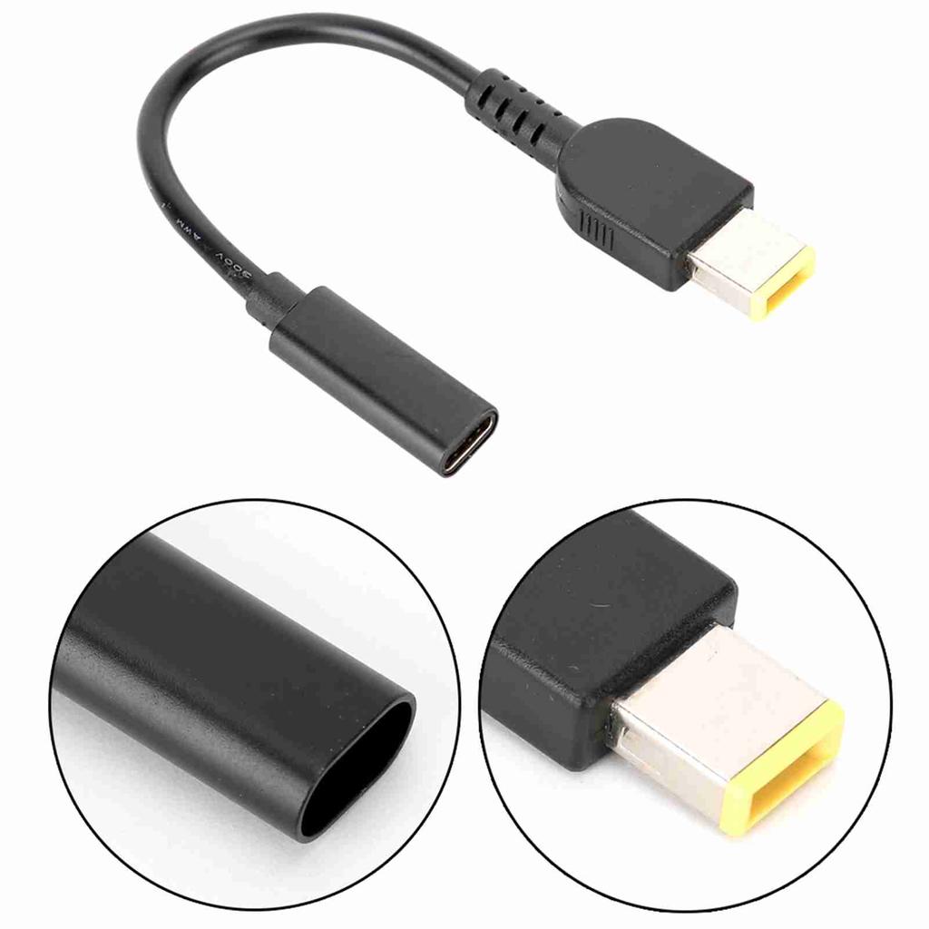 Typ-C-Buchse für Thinkpad-Quadratstecker 11 mm x 4,5 mm Stecker-Adapterkabel