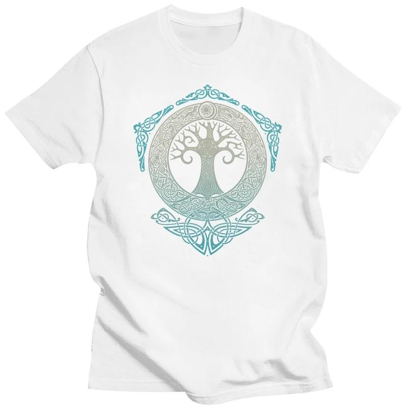 Yggdrasil T Shirt World Tree Tops Fashion Pattern Tee 2022 Summer Brand T-Shirt Odin Aesir Nordic Mythology Tshirt