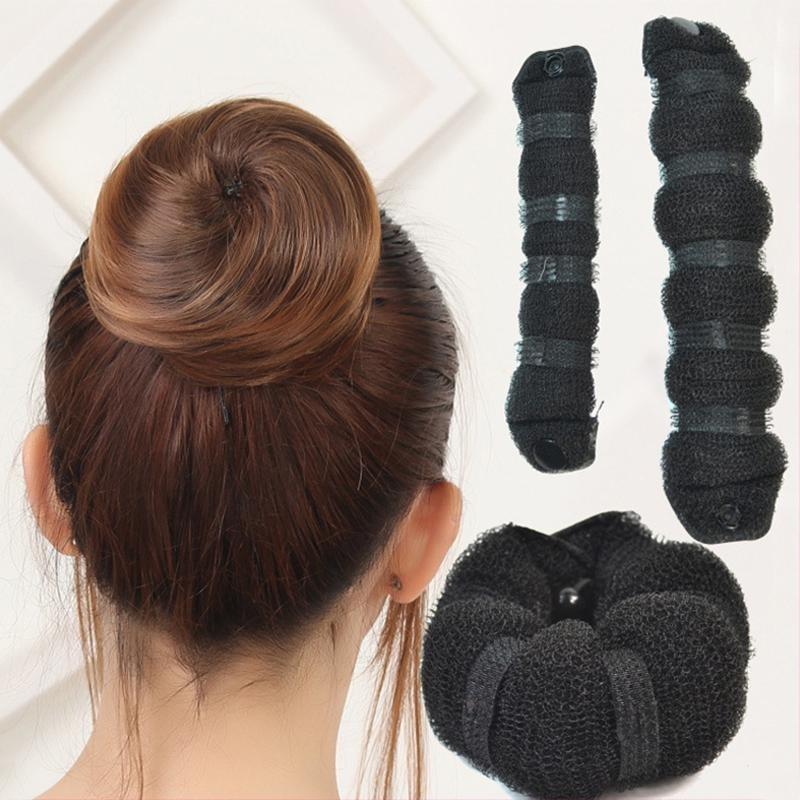 Creative Nylon Hair Bun Tool Comfortable Non-tugging Elegant Hair Bun Styler
