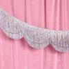Glittering Tiered Fringe Banners with Scalloped Design for Perfect Party Photo Booth Backdrop Hanging Decorations