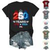 Womens Short Sleeve Crew Neck Graphic Tee 250 Years 1776 2026 Printed Casual Loose Fit T Shirt Soft Cotton Top