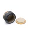 Cylindrical Mini Ceramic Tea Caddy with Wooden Lid Retro Household Sealed Bottle Box Candy Jar Jewelry Box Gift Jar Home Decor
