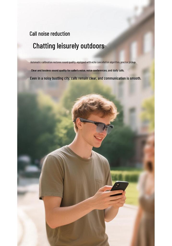 Gafas Inteligentes de IA 2026: Bluetooth 6.0, Música, Llamadas, Diseño Deportivo, Batería de Larga Duración, Traducción IA