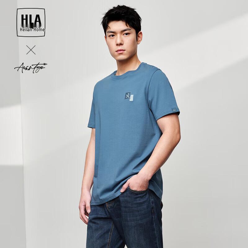 HLA Men's Cool-Touch Anti-Mite Short-Sleeve T-Shirt