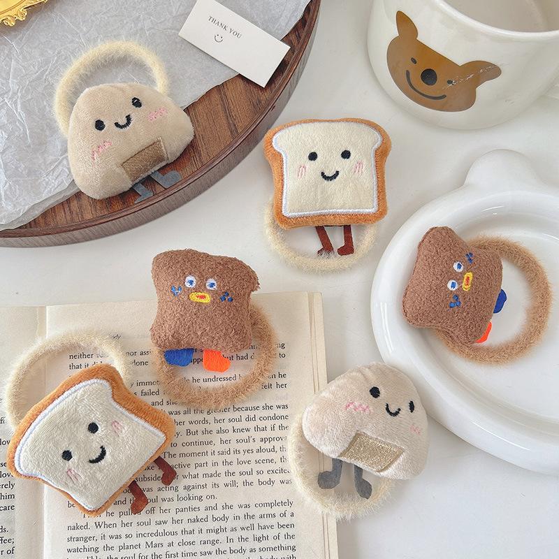 1 Stück Cartoon Reis- und Gemüserolle Brot Haarband Ballenkopf Haargummi Niedliches Gummiband Haarband Kopfschmuck