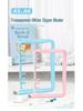 A5 Transparent PVC Ring Binder Notebook Planner, 6-Hole Photo Album with Removable Cover (A6 Compatible)