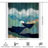 Coastal Ocean Wave Shower Curtain Beach Landscape Seascapes Home Decor Bathroom Artistic Prints Waterproof Fabric