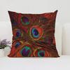 Peacock Feathers Cushion Cover 50X50Cm Decorative Pillowcase Decor 40X40 45X45 Cushions Covers For Bed Pillows Pilow Cases Sofa