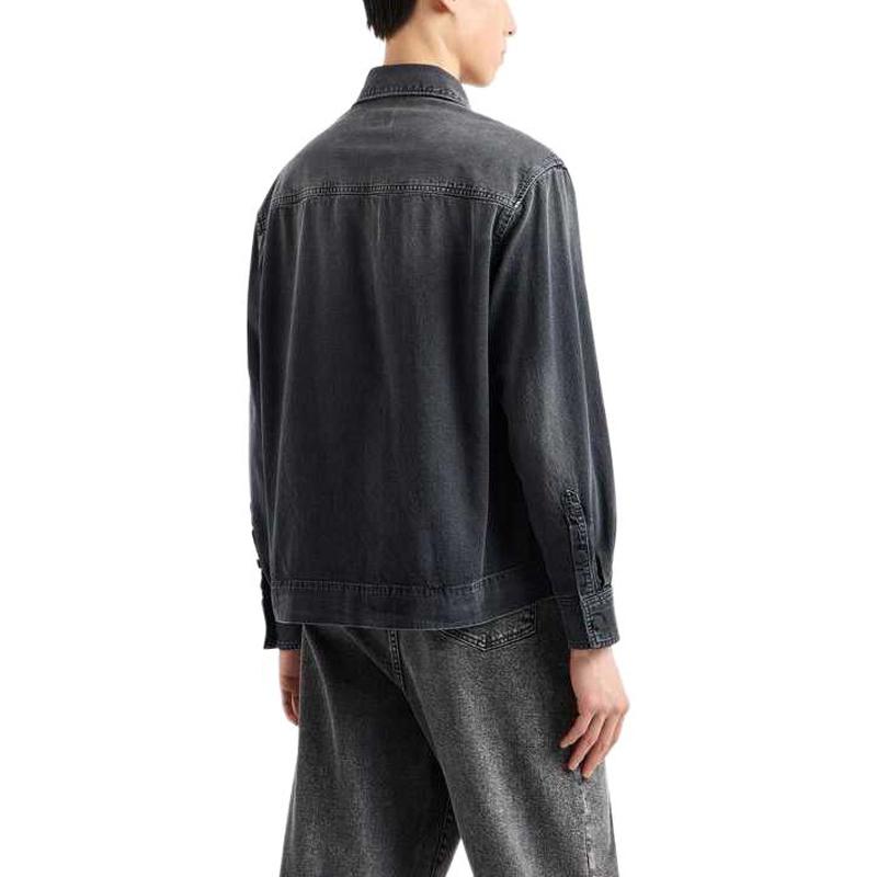 Emporio Armani Garment Treated Denim Shirt Jacket 6D1C9P-1D6CZ-0006