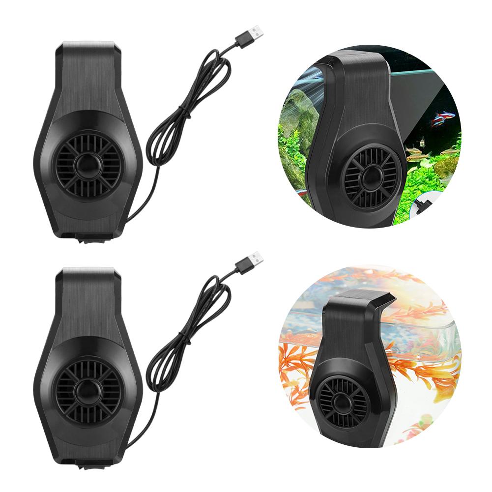 Aquarium Chiller Fan with 2 Speed Adjustable Aquarium Cooling Fan Aquarium Fan for Shrimp Coral Tropical and Sea Fish Tank