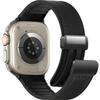 Leather Strap For Apple Watch Band 49mm 44 45 42mm 40 46 38 41mm Magnetic Bracelet Correa Men IWatch Ultra Series 10 9 8 7 SE 6
