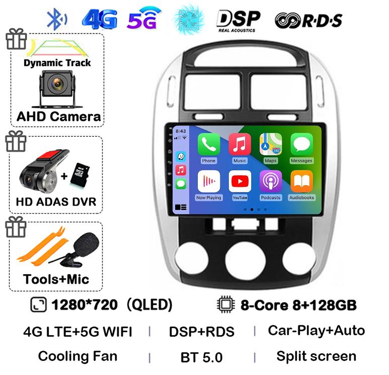 Android 14 Car Radio For Kia Cerato 2004 - 2008 Multimedia Video Player Navigation GPS Carplay Auto WIFI 360 Camera Audio Stereo