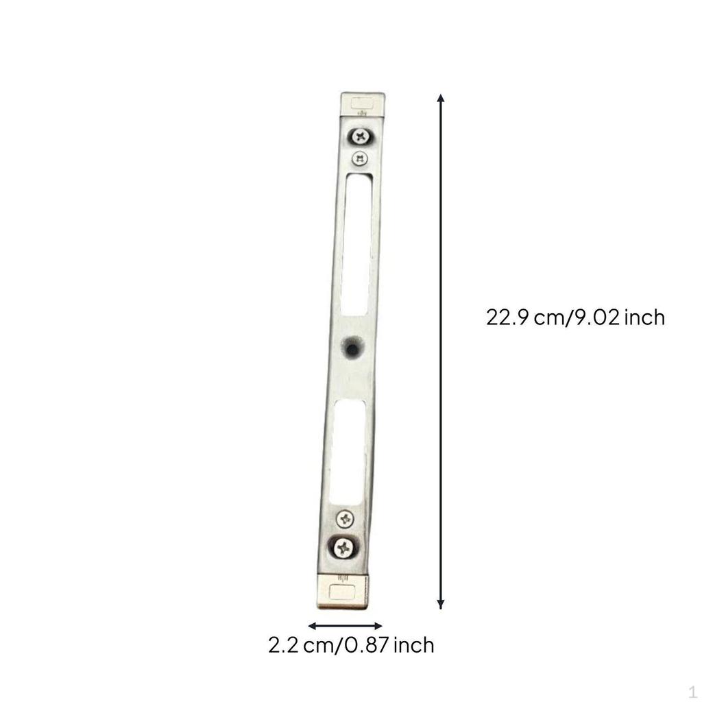Aluminum Alloy Door Lock Plate, resilient, abrasionresistant, Universal Guide Silver 17.5x2.1cm