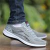 Spring and Summer Breathable Shoes for Men Mesh Lightweight Casual Shoes Comfortable Soft Bottom Flats Lace Up Knit Sneakers Men