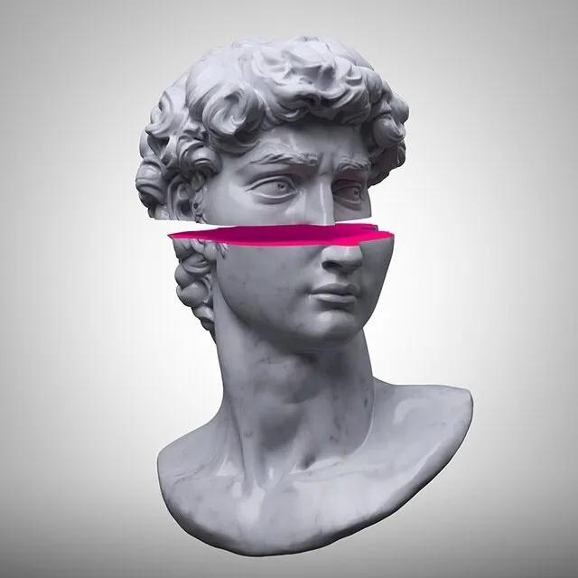 Modern Apollo Marble Sculpture Canvas Painting David Popolo Posters and Prints Wall Prints Canvas Pictures Home Room Decoration