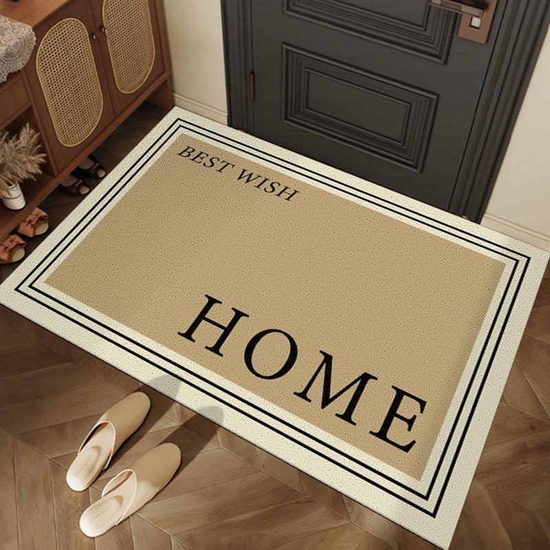 Retro Customizable Dirt Resistant Door Mat Scraping Mud and Soil Household Entrance Door Mat Home Foyer Entrance Mat