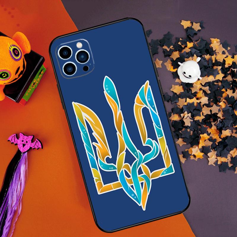 Ukraine Tryzub Flag Bumper Case For iPhone 16 15 14 Pro Max 11 12 13 Pro Max Mini XR 16e 16 15 Plus Phone Cover