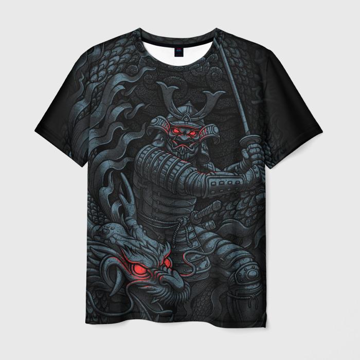 Newest Demon Samurai Mask Sakura 3D Print T shirts For Men/Women Crew Neck Short sleeve Top Fashion Oversized Punk Style T shirt