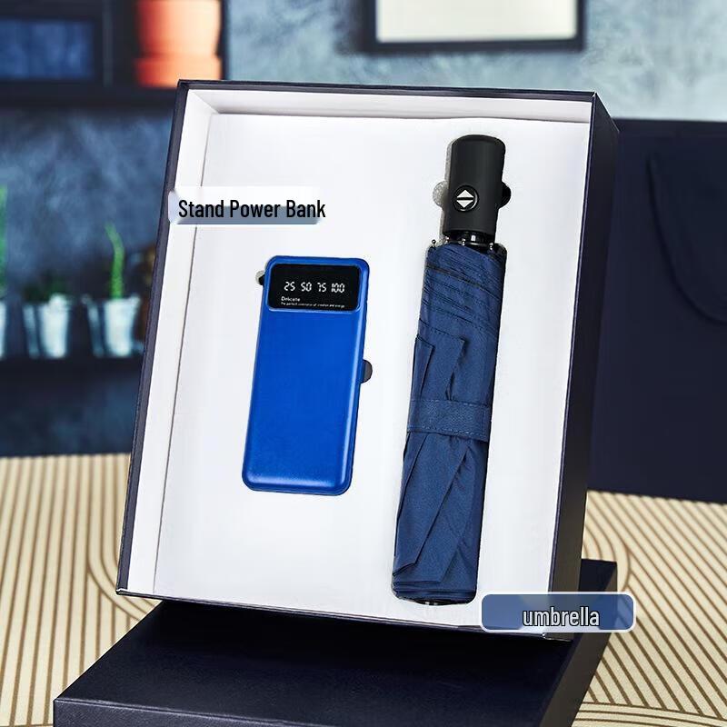 Подарочный набор Aige: Зонт и Power Bank со стойкой