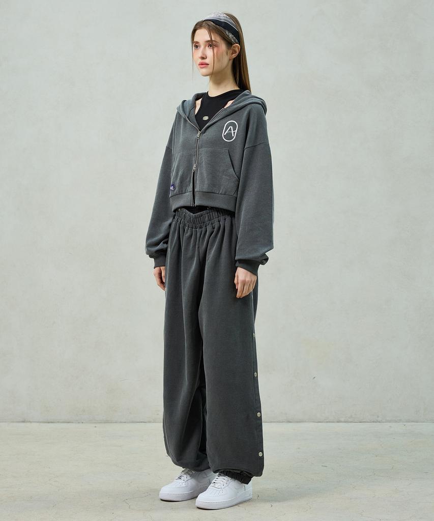 Arikim Pita Hood Zip-Up / Charcoal