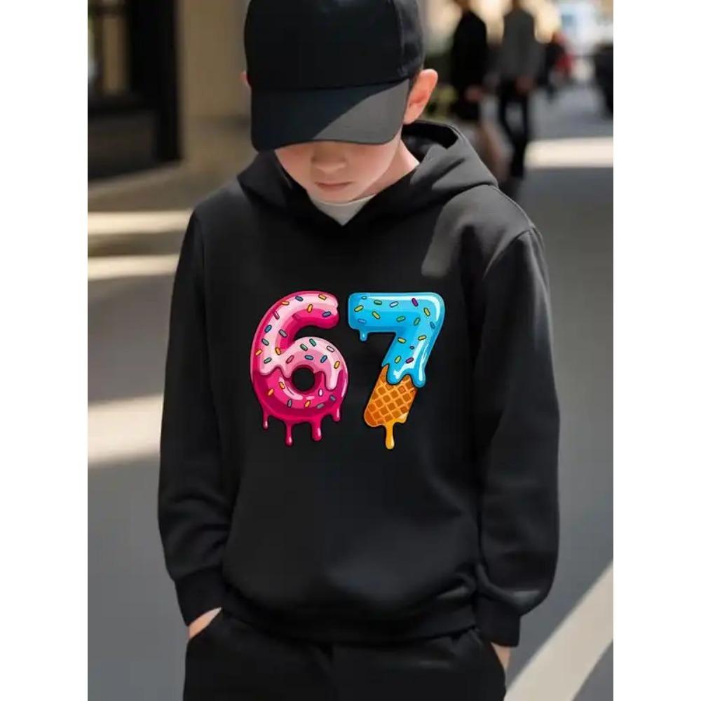 Bluzy męskie Wiosna Jesień 67 Six Seven Nadruk Bluza Casualowe Bluzy Swetry Streetwear Odzież damska