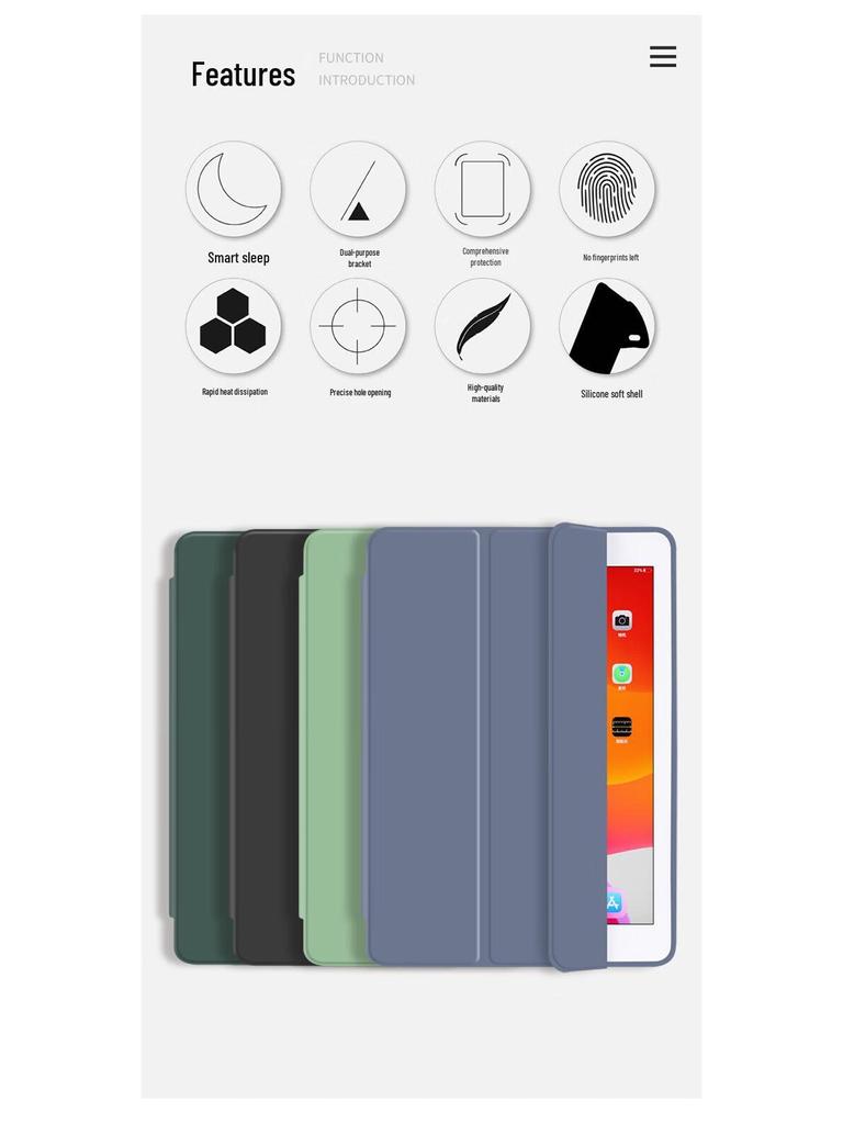 OPPO Pad Air2 Tri-fold Case - Fits 2023 OPPO Pad2 11.4-inch Tablet