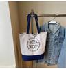 New canvas women's bag large capacity women's shoulder oblique span bag handbag fashionable versatile casual tote bag