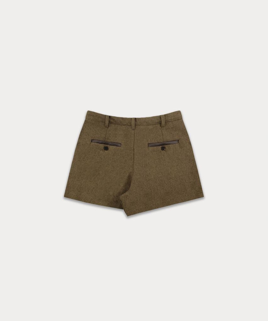 Sseomweeobeoteo Louin Wool Short Pants - Brown
