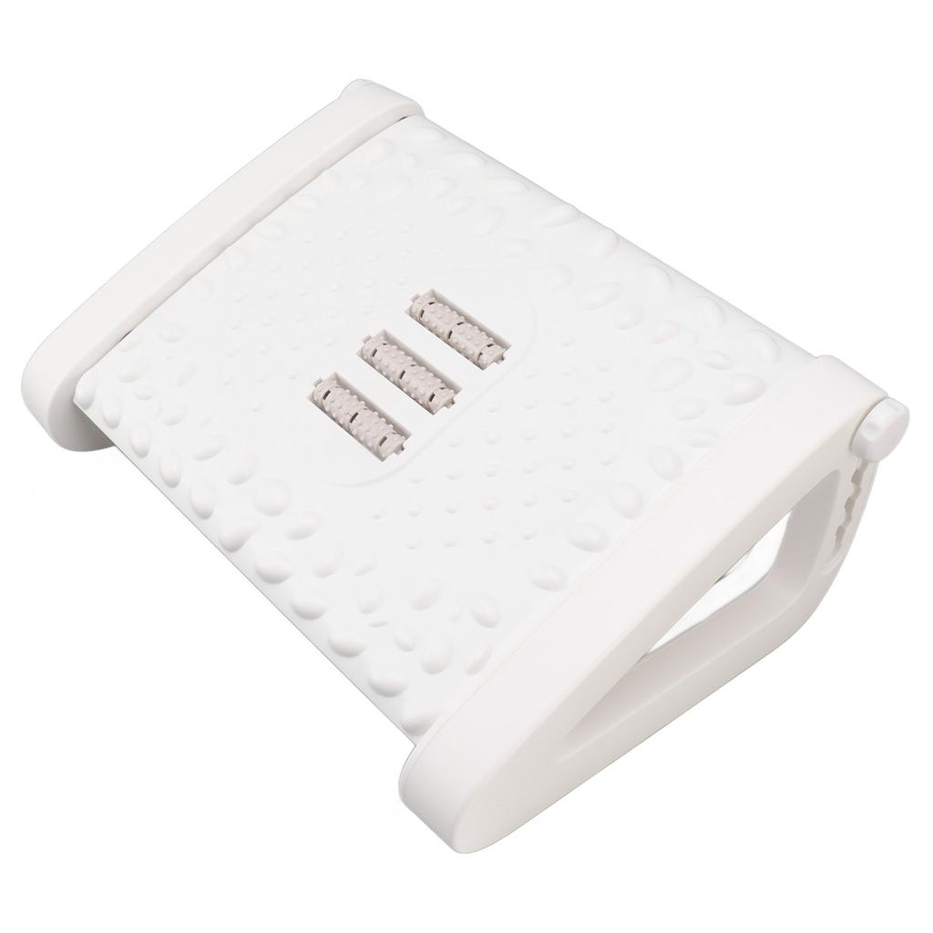 Under Desk Footrest 6 Height Adjustable Ergonomic Foot Stool with Massage Texture and Roller for